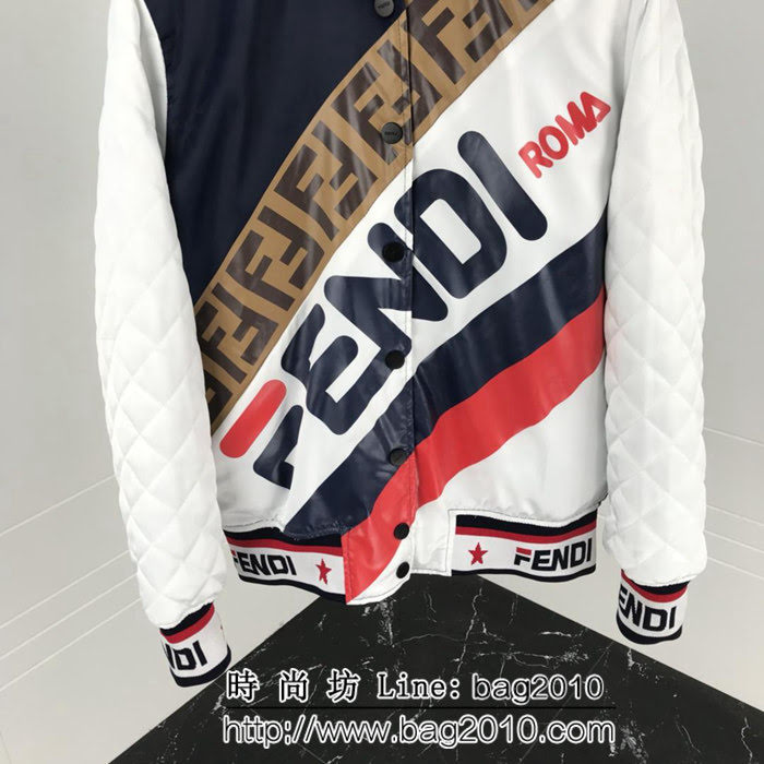 FENDI芬迪 Mania系列 2018專櫃同步 秋冬新款 兩面穿夾克 情侶款 ydi2097